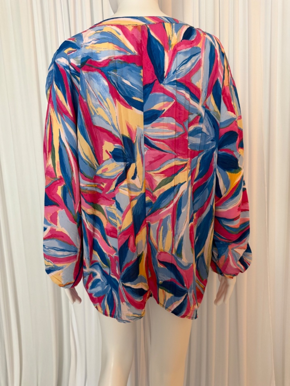 Colleen Lopez Art Print Tunic Blouse Dolman Sleeves NWOT L - Picture 6 of 16
